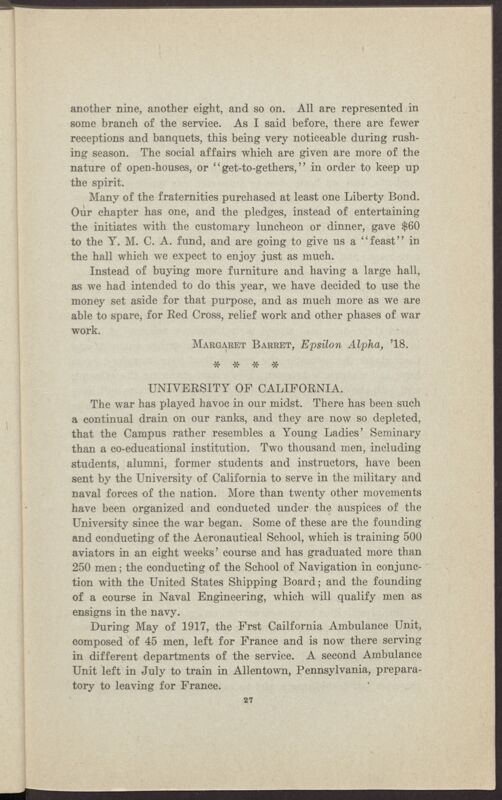War and the Colleges - Southern Methodist University Image