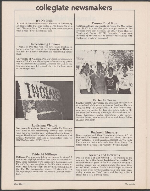 Collegiate Newsmakers, Winter 1981 (Image)
