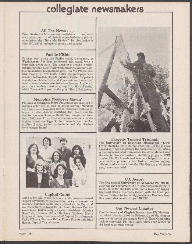 Winter 1981 Collegiate Newsmakers Image
