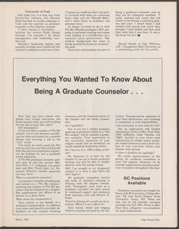 Everything You Wanted to Know About Being a Graduate Counselor... (Image)