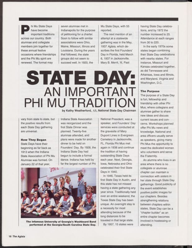 State Day: An Important Phi Mu Tradition Image