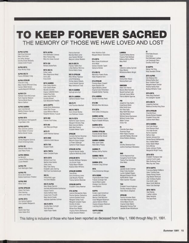 To Keep Forever Sacred the Memory of Those We Have Loved and Lost (Image)