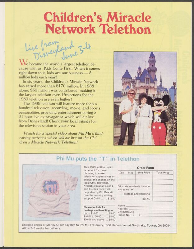 Children's Miracle Network Telethon Advertisement (Image)