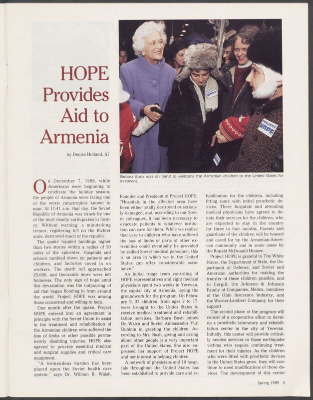 HOPE Provides Aid to Armenia Image