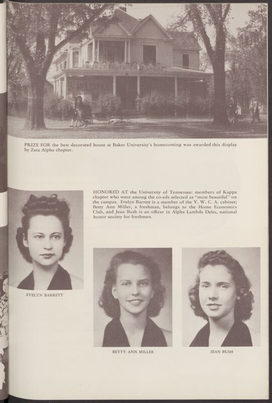 1939 Zeta Alpha Chapter House Homecoming Photograph Image