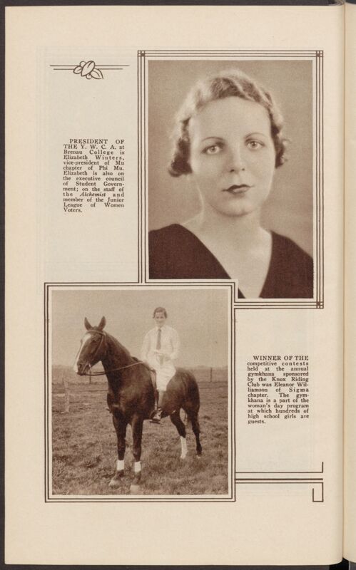 Eleanor Williamson Riding a Horse Photograph, 1934 (Image)