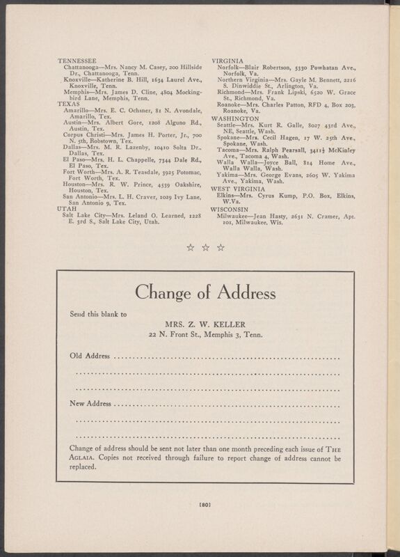 Summer 1956 Phi Mu Fraternity Directory Image