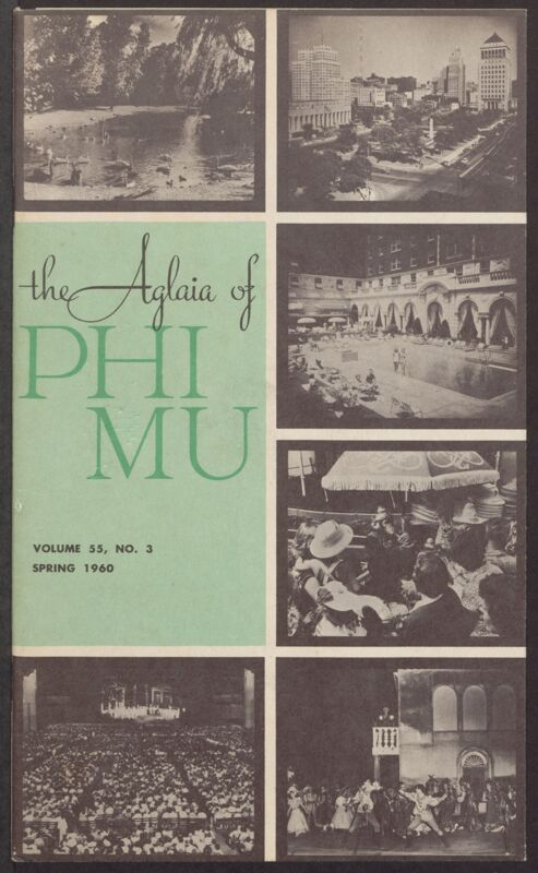 The Aglaia of Phi Mu, Vol. 55, No. 3 Front Cover (Image)
