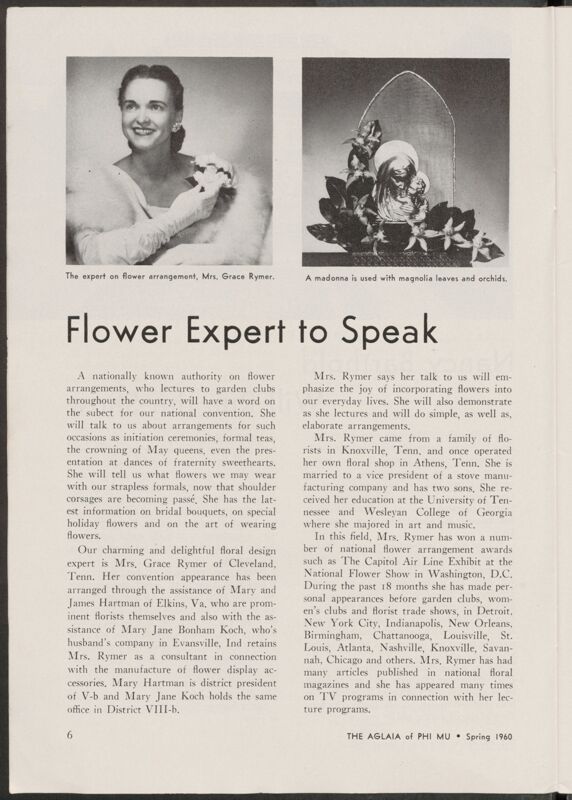 Flower Expert to Speak (Image)