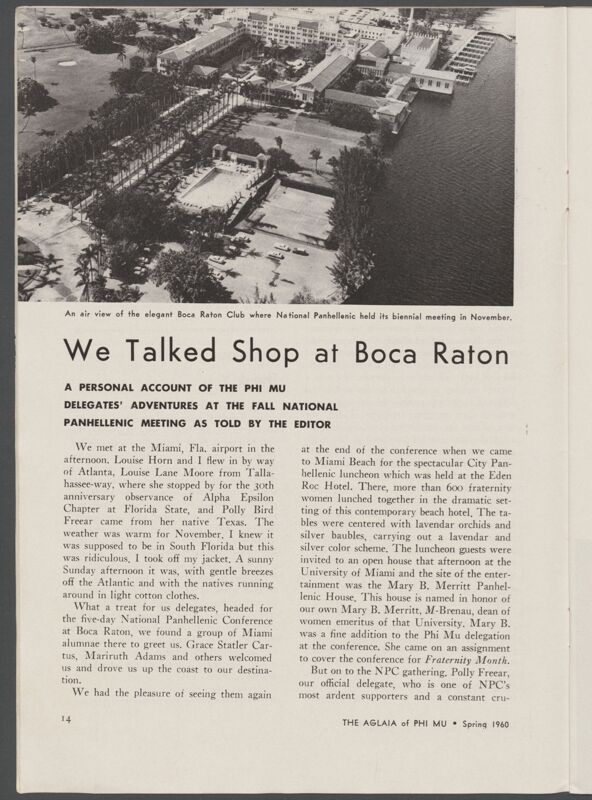 We Talked Shop at Boca Raton (Image)