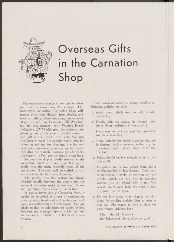 Overseas Gifts in the Carnation Shop Image