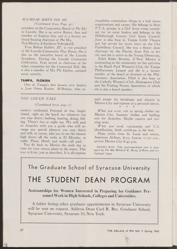 The Graduate School of Syracuse University: The Student Dean Program Image