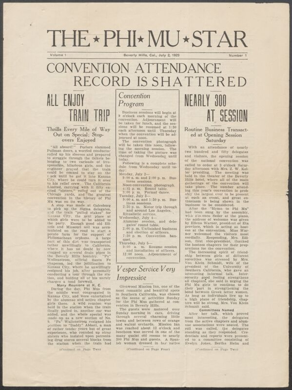 1923 National Convention