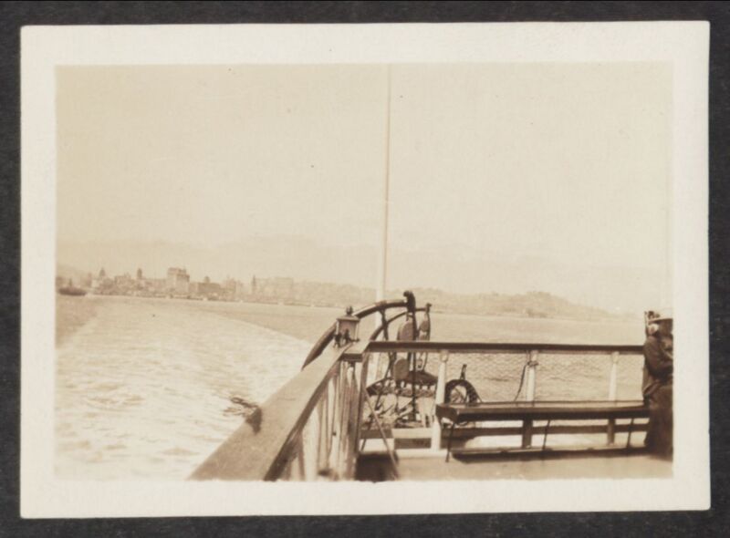 1923 San Francisco from a Boat Photograph Image