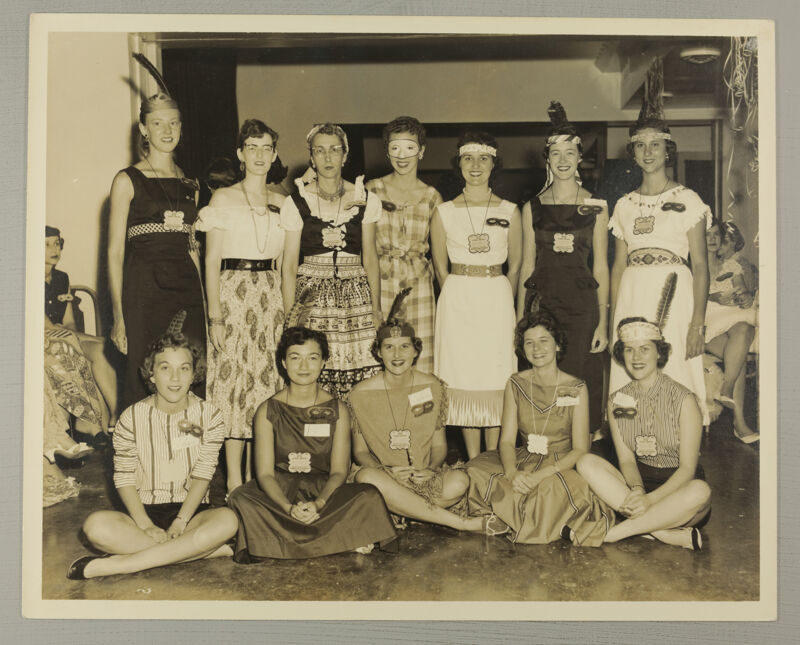 Alpha Epsilon Chapter Members in Costumes at Convention Photograph 2, June 24-30, 1956 (Image)