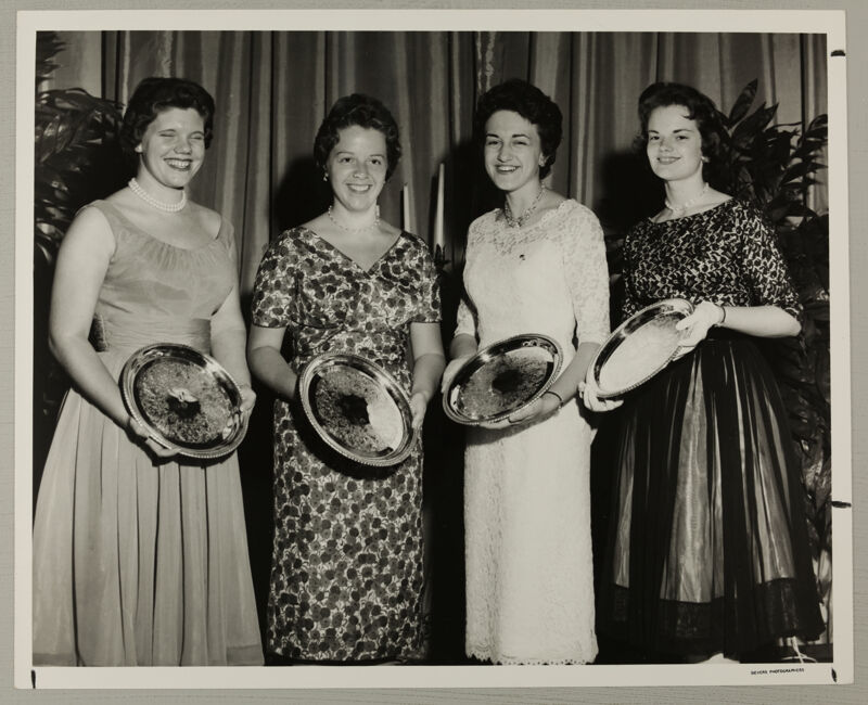 McCulley, Underwood, Stanis, and Barefoot With Collegiate Awards Photograph, June 25-30, 1960 (Image)