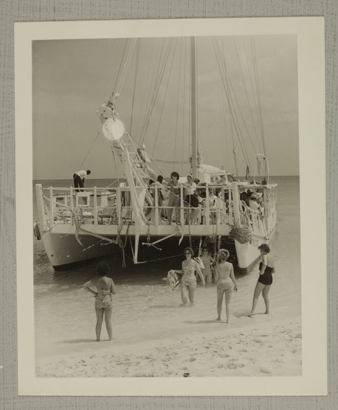 1962 Phi Mus on Private Nassau Beach Photograph Image