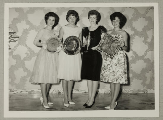 Schule, Christensen, McMullen, and Barget With Awards Photograph, June 30-July 5, 1962 (image)