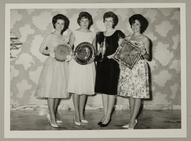 Schule, Christensen, McMullen, and Barget With Awards Photograph, June 30-July 5, 1962 (Image)