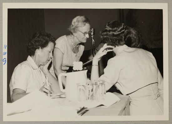 Moore and Lowe Talk at Convention Photograph, June 30-July 5, 1962 (image)