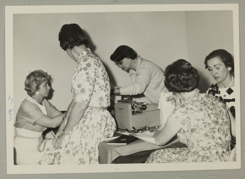 Phi Mu Star Staff at Work at Convention Photograph, June 30-July 5, 1962 (Image)