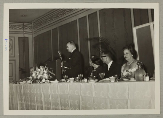 Speaker at Convention Philomathean Dinner Photograph, June 30-July 5, 1962 (image)