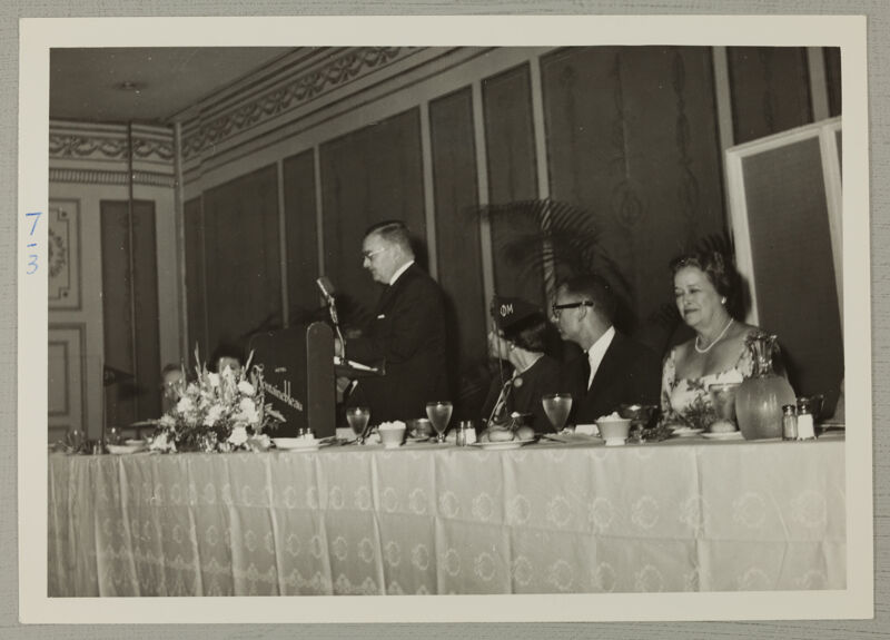 Speaker at Convention Philomathean Dinner Photograph, June 30-July 5, 1962 (Image)