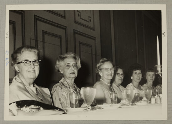 Group of Six at Convention Social Service Dinner Photograph, June 30-July 5, 1962 (image)