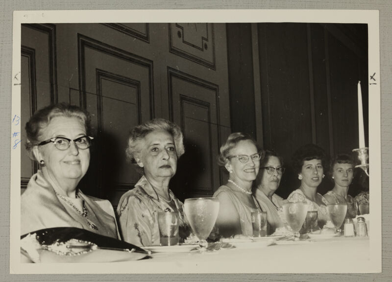 June 30-July 5 Group of Six at Convention Social Service Dinner Photograph Image