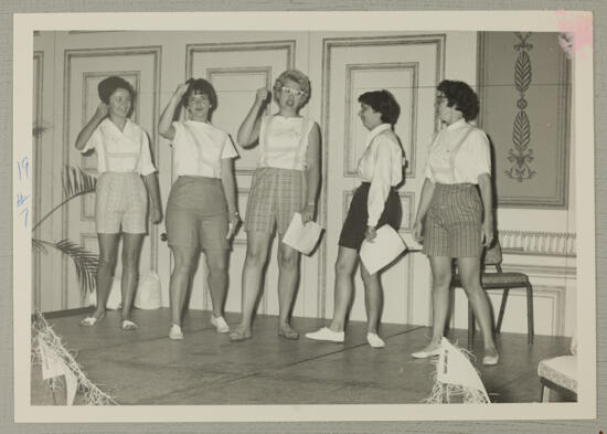 Five Phi Mus Perform a Convention Skit Photograph, June 30-July 5, 1962 (image)