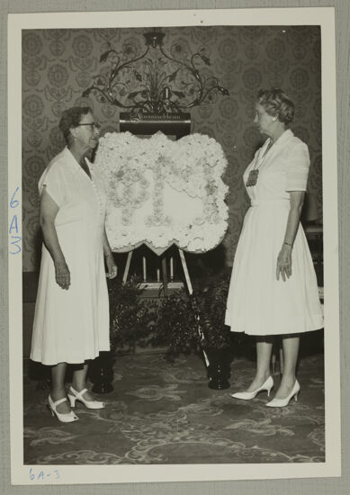 Mary B. Merritt and Maureen Witt at Convention Memorial Service Photograph, June 30-July 5, 1962 (image)