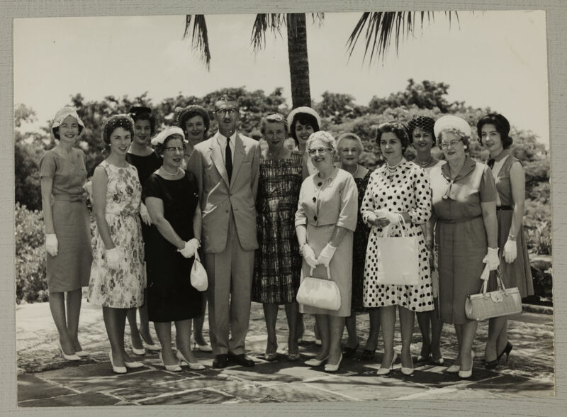 Phi Mus with Mr. and Mrs. Stapledon in Nassau Photograph, 1962 (Image)