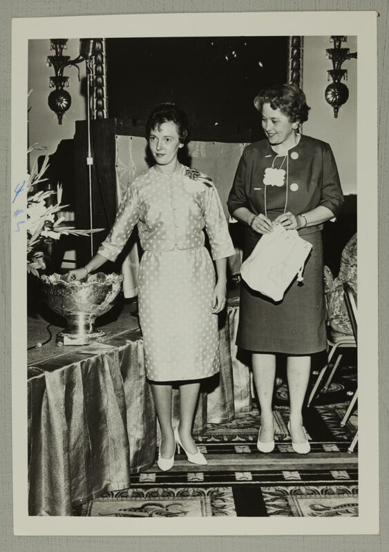 Gay Whitlock and Marie Jones at Convention Philomathean Dinner Photograph, June 30-July 5, 1962 (Image)