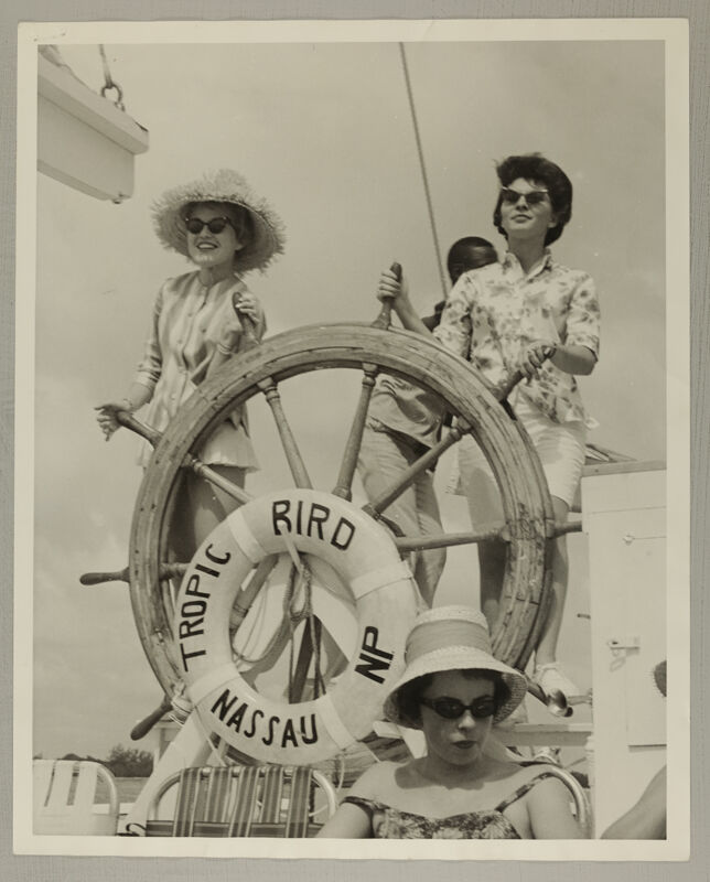 Neblett, Pearson, and Murphy on a Cruise Around Nassau Photograph, 1962 (Image)
