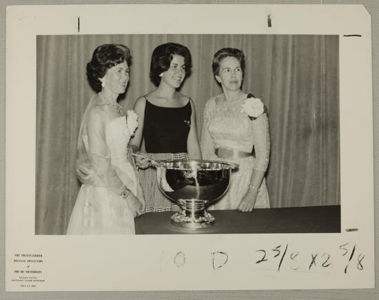 Peterson, Fettig, and Henry With Collegiate Chapter Award Photograph 1, July 3-7, 1964 (image)