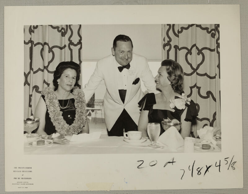 Williamson, McKenzie, and McKenzie at Convention Banquet Photograph, July 3-7, 1964 (Image)