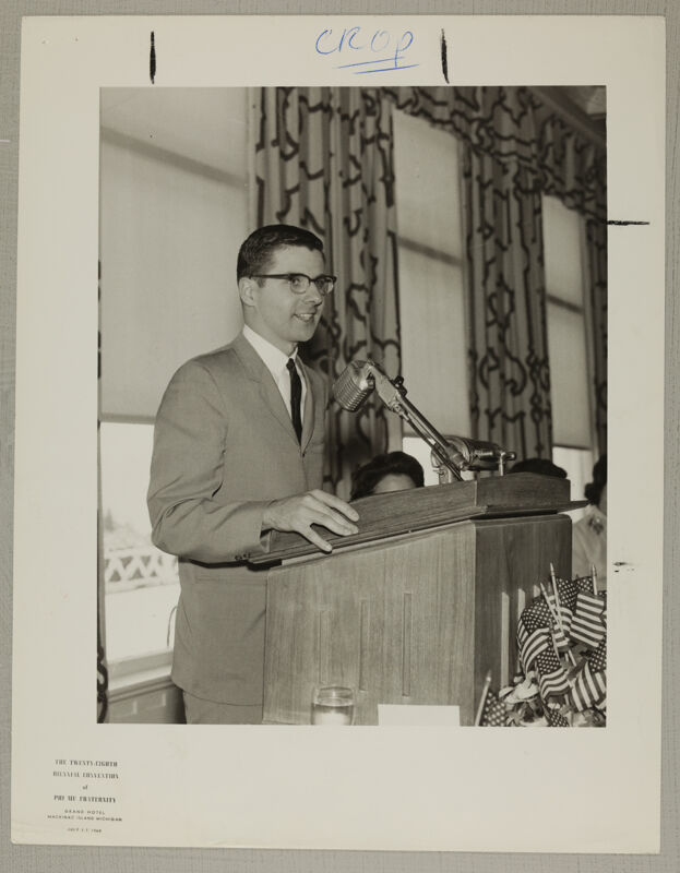 Philip Cramer Speaks at Convention Photograph, July 3-7, 1964 (Image)