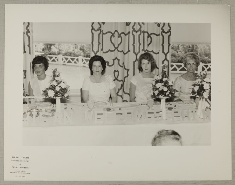 Convention Pages, Williamson, and Grimstad at Head Table Photograph 1, July 3-7, 1964 (Image)