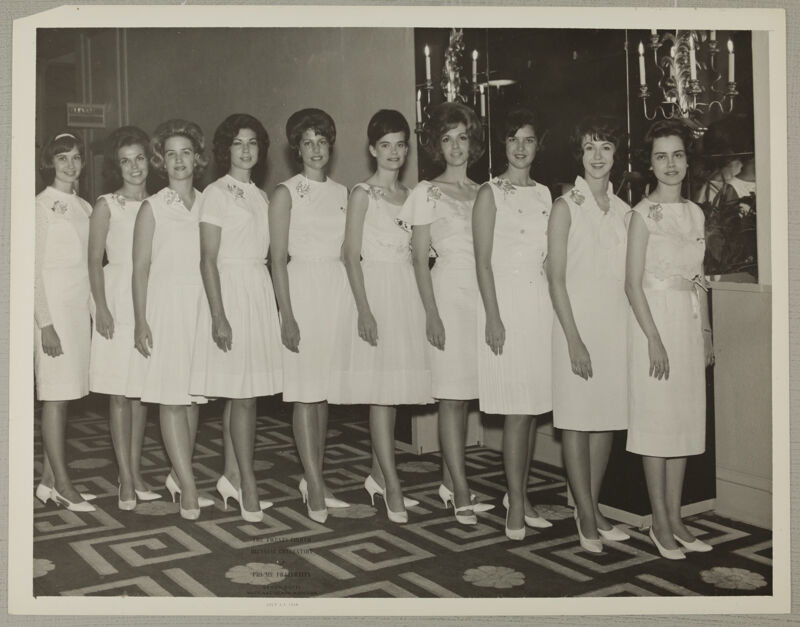 Carnation Queen Candidates Photograph, July 3-7, 1964 (Image)