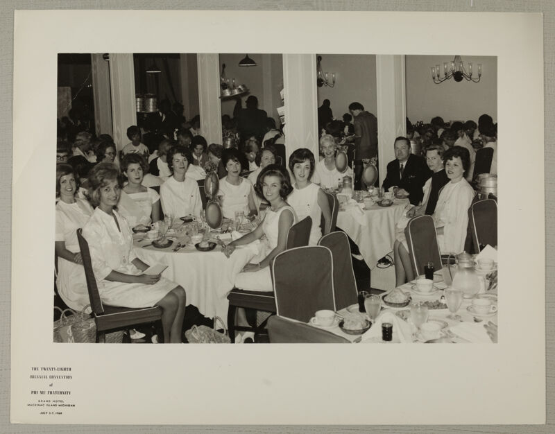 Phi Mus at Carnation Banquet Photograph, July 3-7, 1964 (Image)