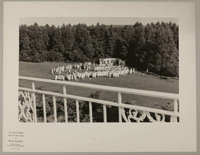 Convention Memorial Service Aerial Photograph 3, July 3-7, 1964 (Image)