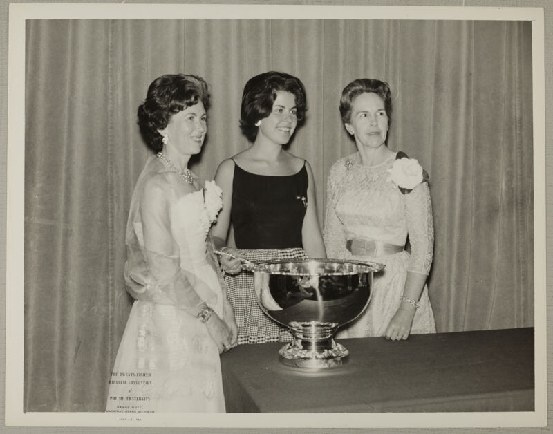 Peterson, Fettig, and Henry With Collegiate Chapter Award Photograph 2, July 3-7, 1964 (Image)