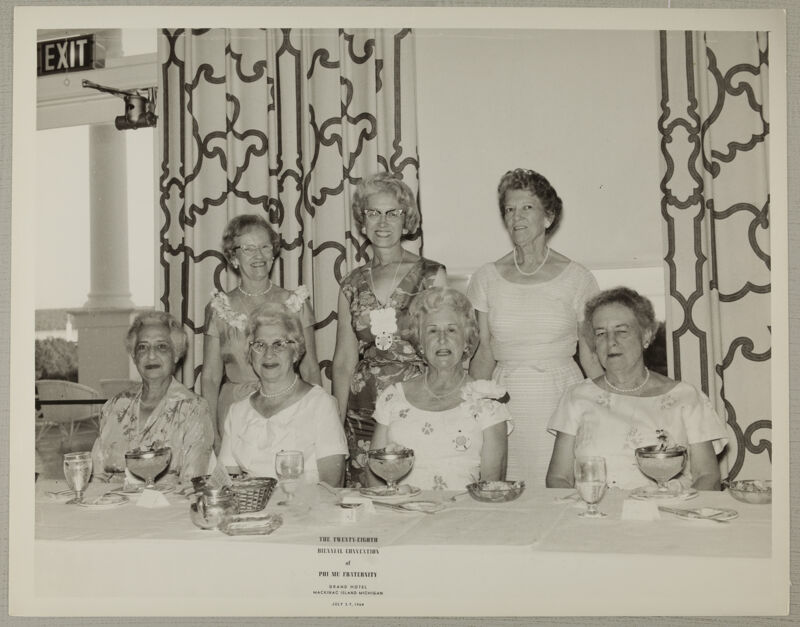 Group of Seven at Convention Banquet Photograph 2, July 3-7, 1964 (Image)