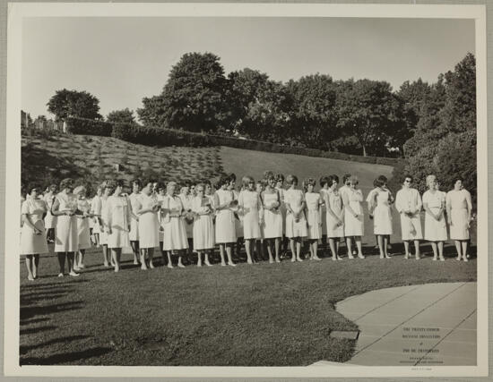 Phi Mus Stand for Convention Memorial Service Photograph 1, July 3-7, 1964 (image)