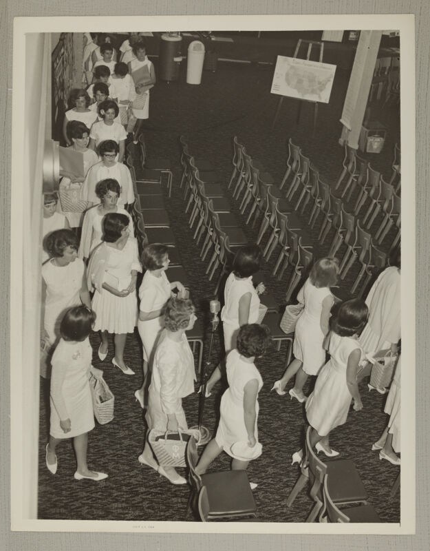 Collegiate Convention Delegates in Procession Photograph, July 3-7, 1964 (Image)