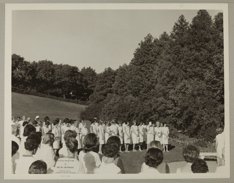Phi Mus Stand for Convention Memorial Service Photograph 2, July 3-7, 1964 (Image)