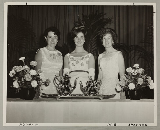 Logan, Bassinger, and Peterson With Chapter Achievement Award Photograph, July 5, 1966 (image)
