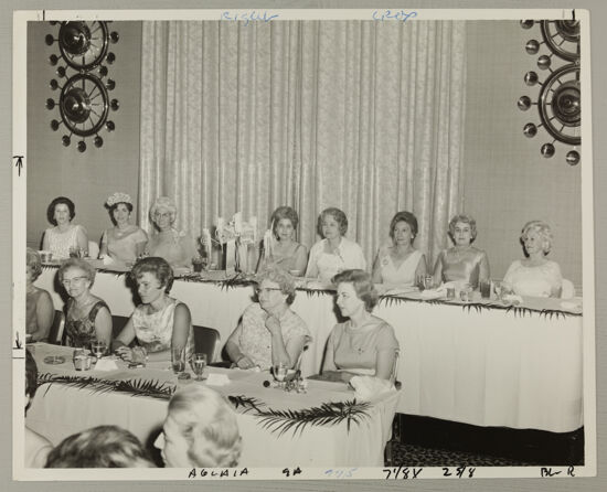 Carnation Banquet Head Tables Photograph 2, July 5, 1966 (image)