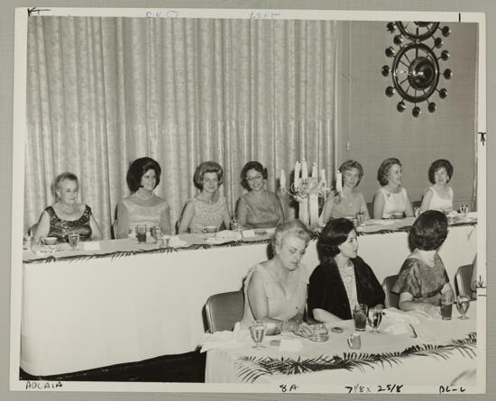 Carnation Banquet Head Tables Photograph 1, July 5, 1966 (image)