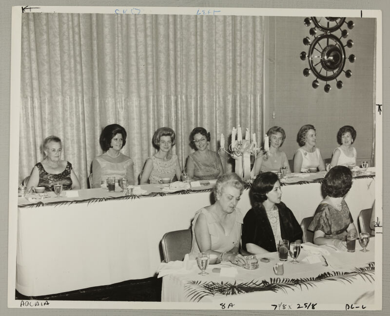 Carnation Banquet Head Tables Photograph 1, July 5, 1966 (Image)